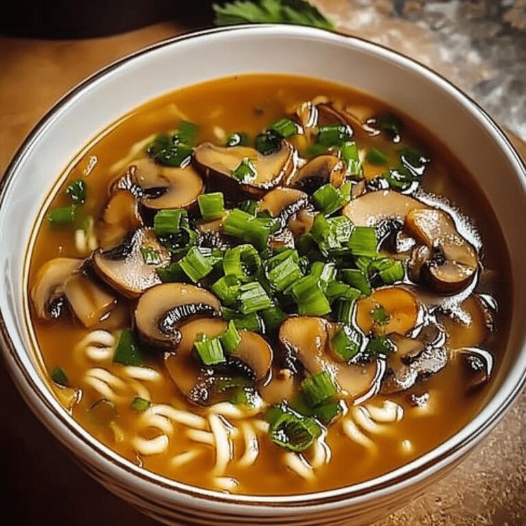 Mushroom Ramen Soup Recipe