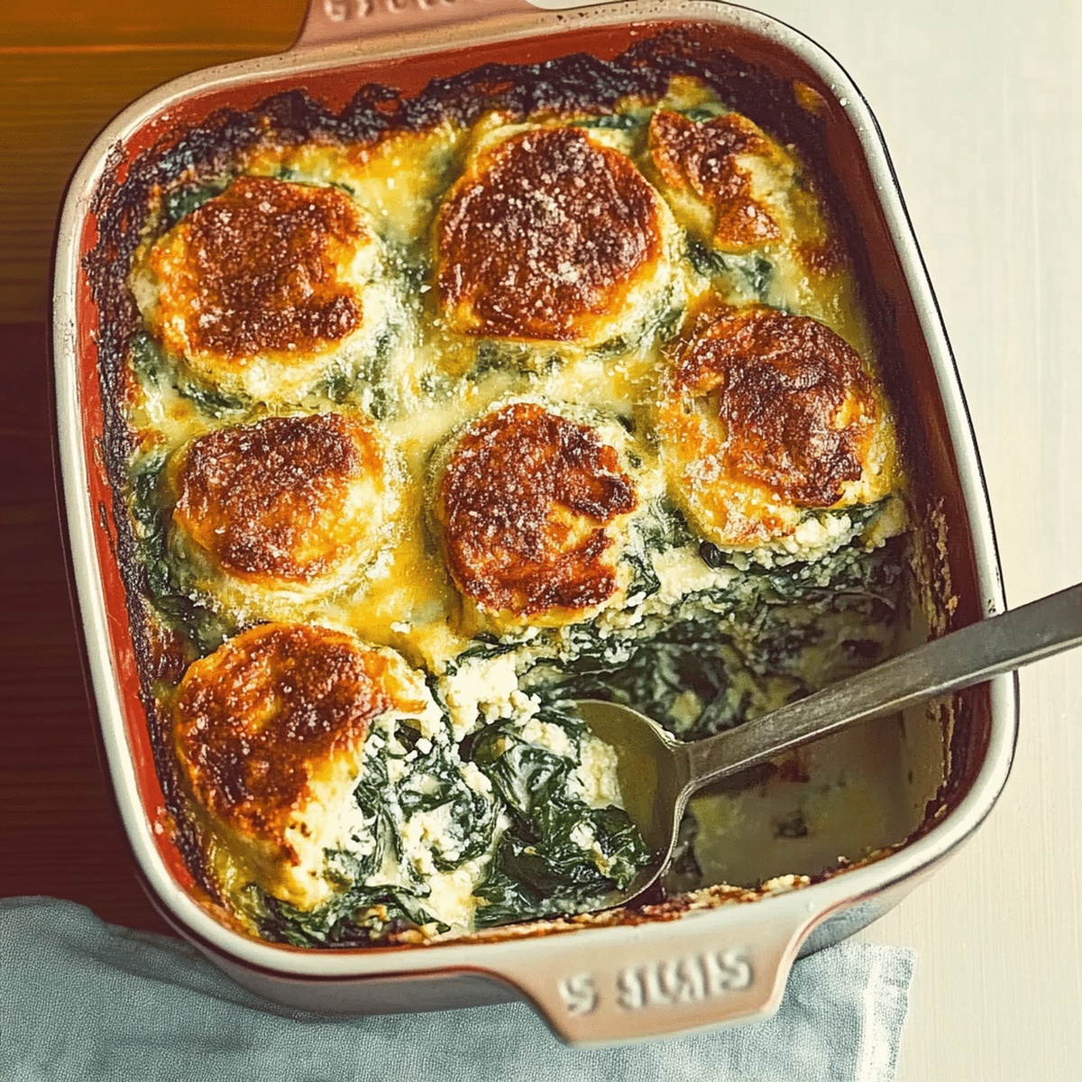 Spinach Florentine Breakfast Casserole Recipe