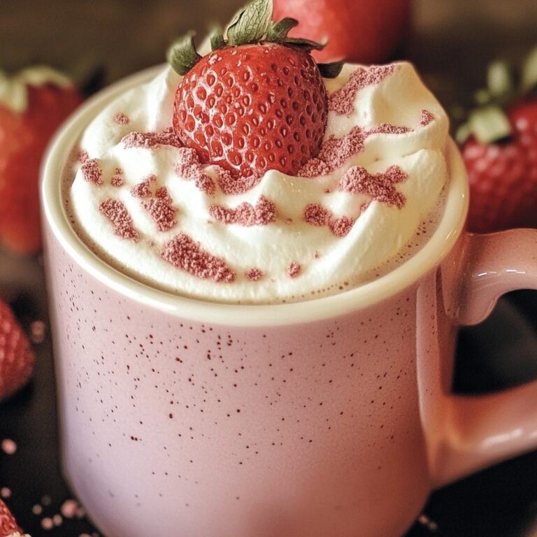 Velvety Strawberry Hot Chocolate Recipe