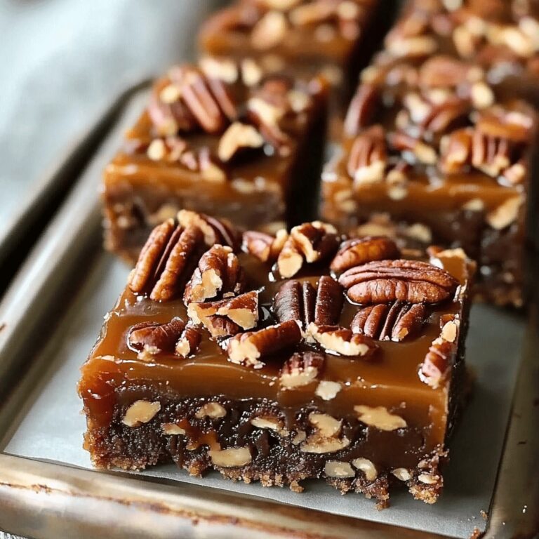 Easy Caramel Pecan Turtle Bars Recipe