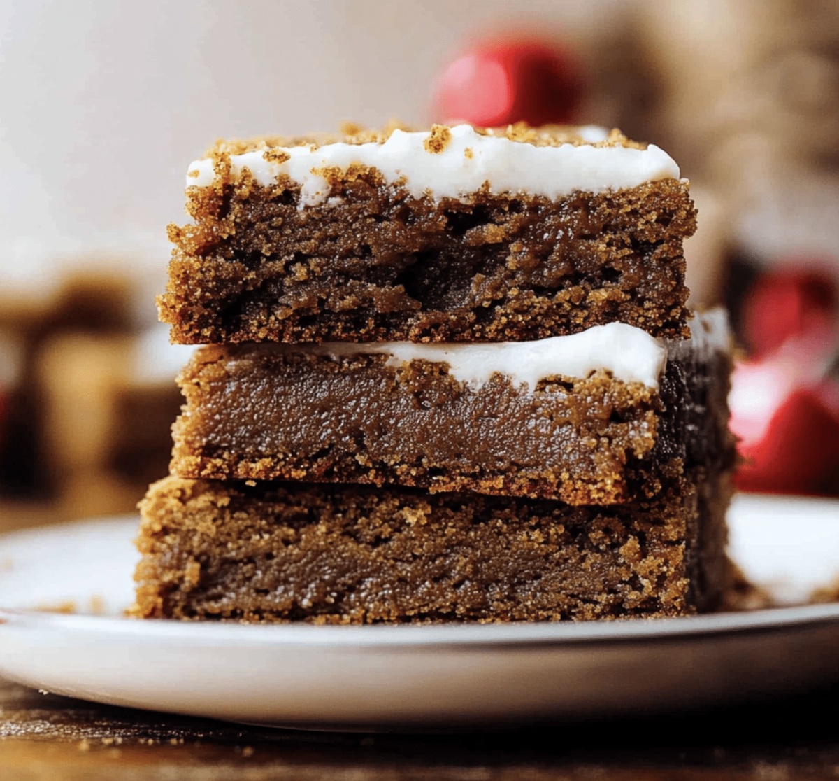Festive Gingerbread Cookie Bars Recipe