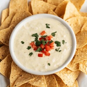 Creamy Mexican White Cheese Dip Recipe