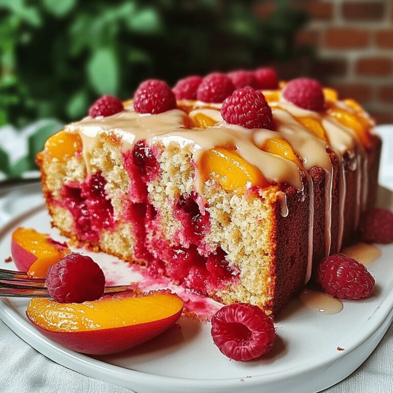 Mouthwatering Peach Raspberry Cake Recipe