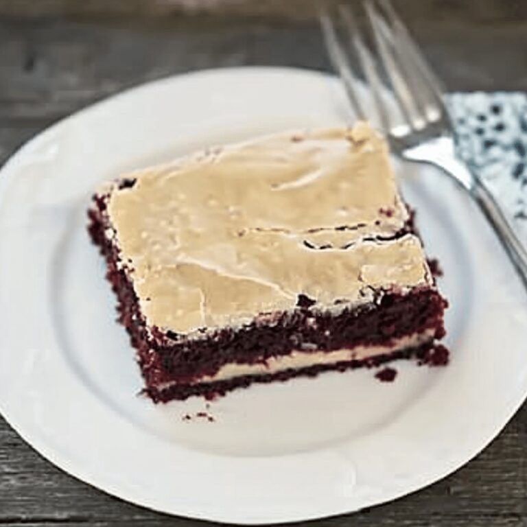 Heavenly Red Velvet Gooey Butter Cake Recipe