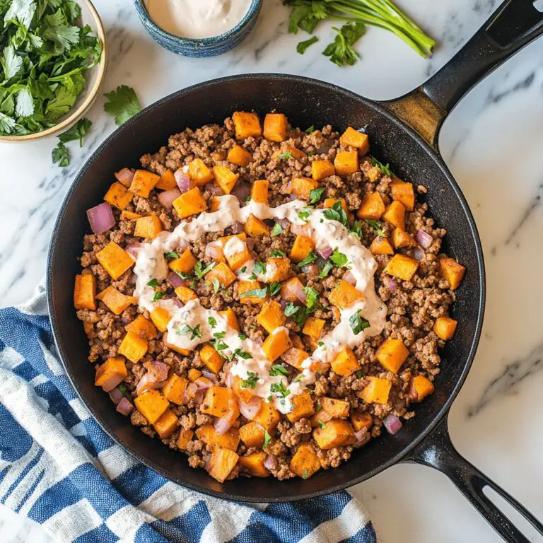 Hearty Ground Turkey Sweet Potato Skillet Recipe