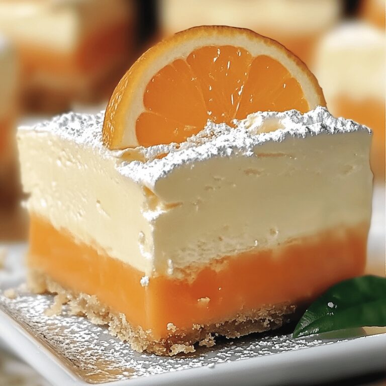 Orange Creamsicle Cheesecake Bars Recipe