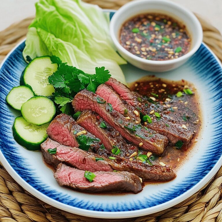 Spicy Crying Tiger Beef With Nam Jim Jaew Sauce Recipe