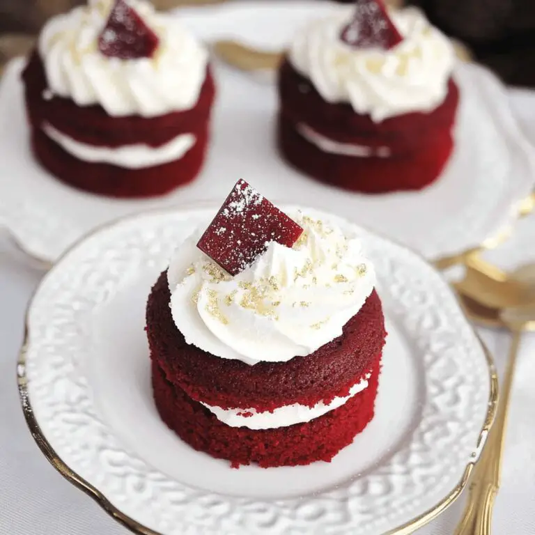 Adorable Red Velvet Cake Minis Recipe