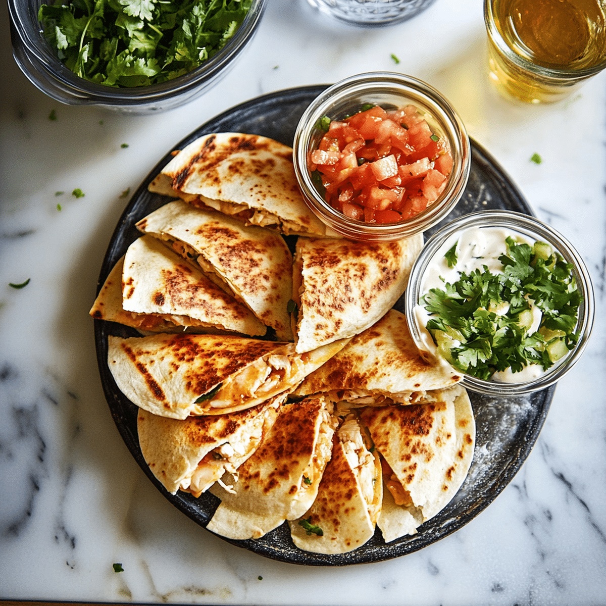Crispy Mini Chicken Quesadillas Recipe