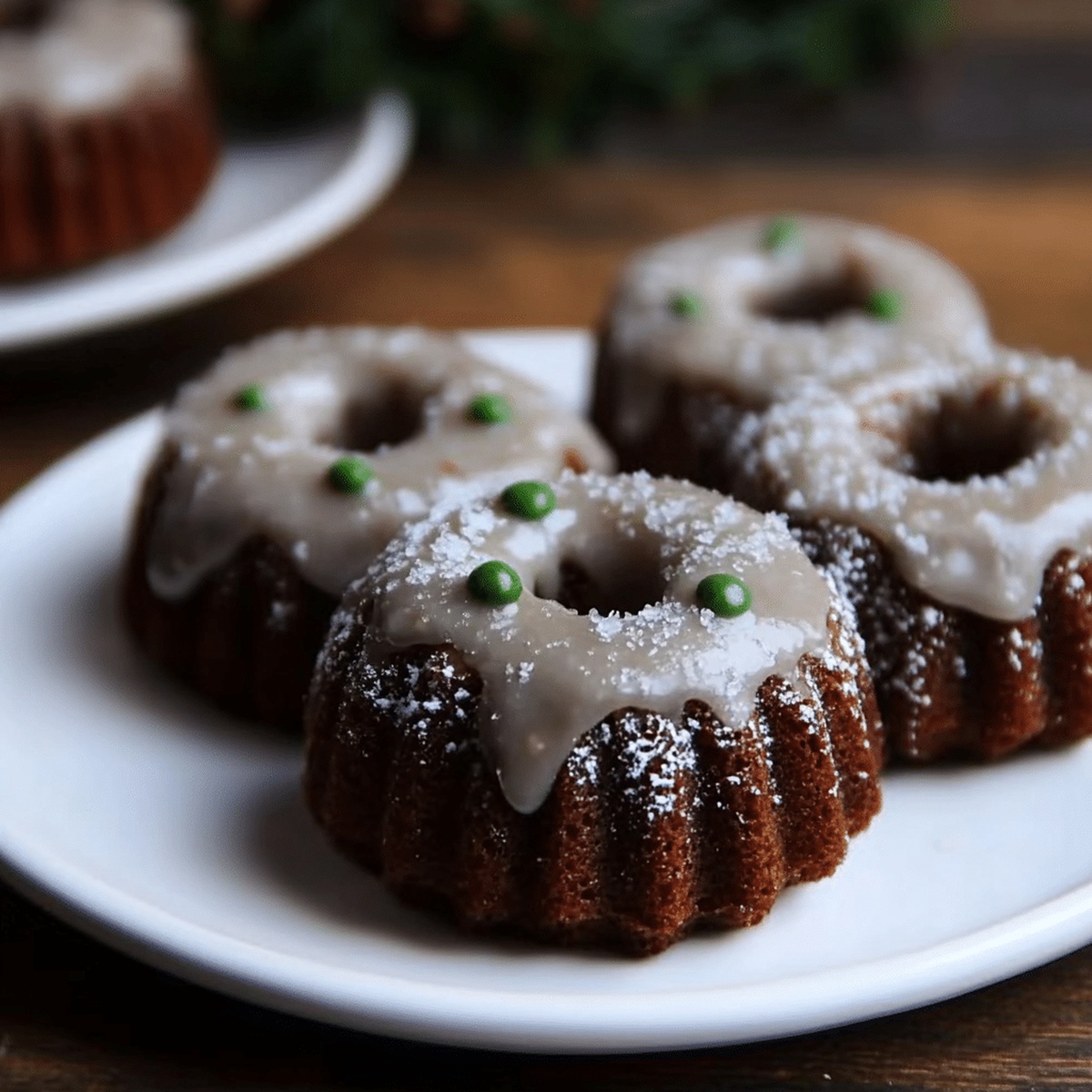 Adorable Mini Gingerbread Bundt Cakes Recipe