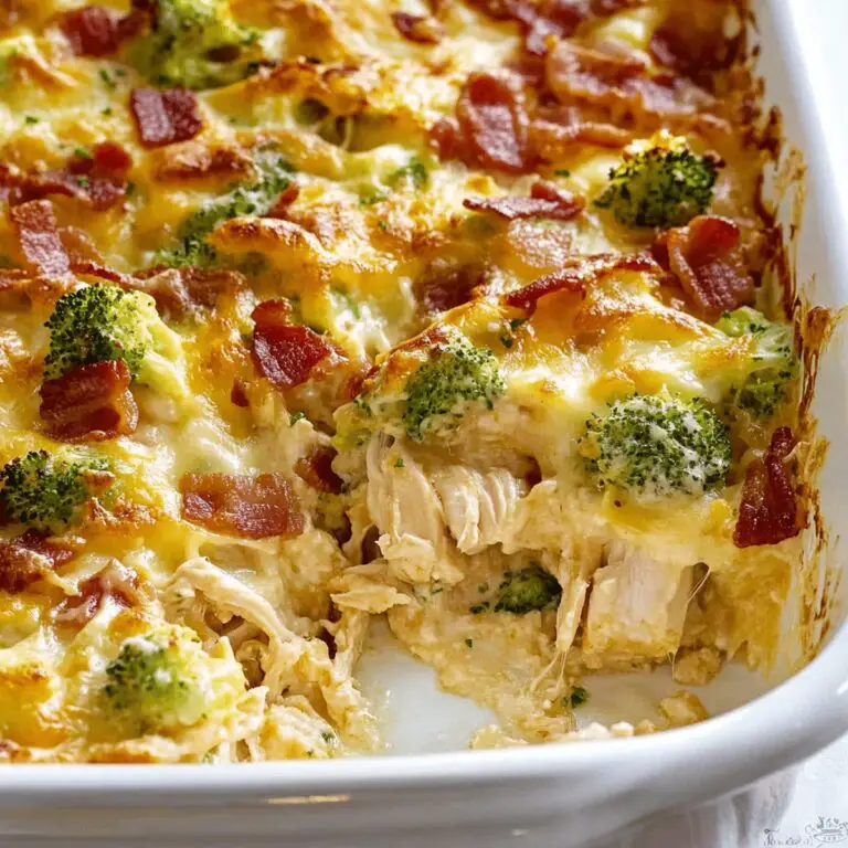Creamy Chicken Bacon Ranch Casserole Recipe