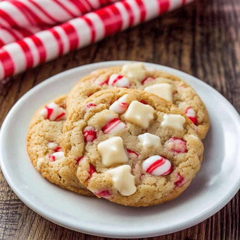White Chocolate Candy Cane Cookies Recipe