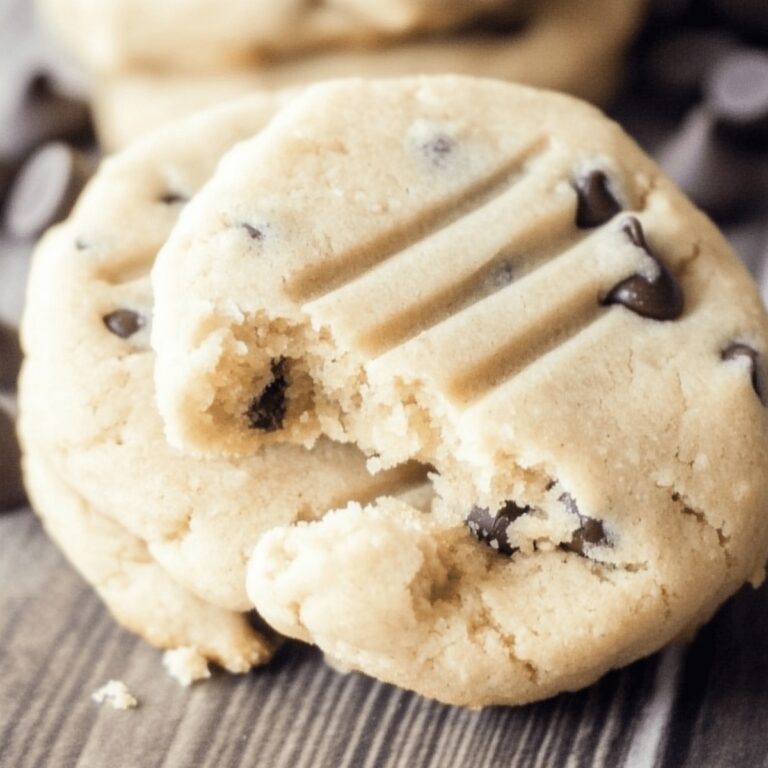 Peanut Butter Chocolate Chip Shortbread Cookies Recipe