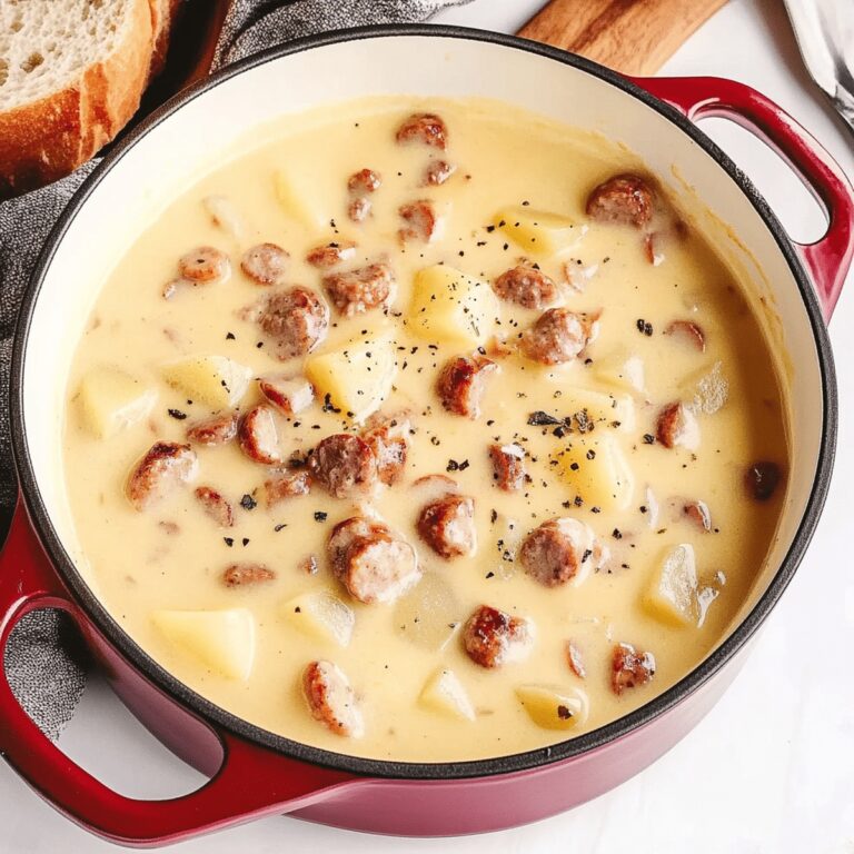 Cheesy Sausage Potato Soup Recipe
