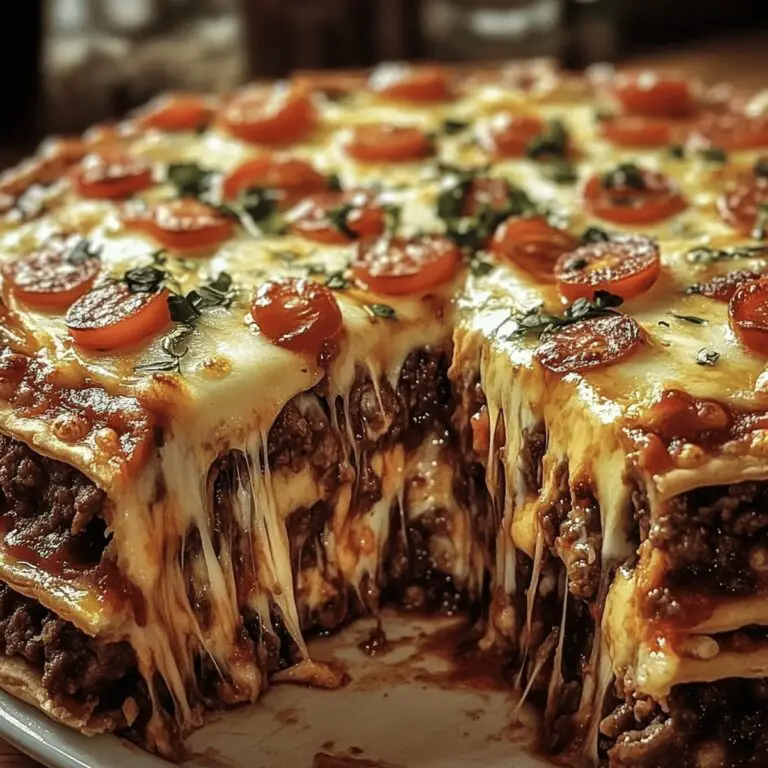 Hearty Beef Pizza Pie Recipe