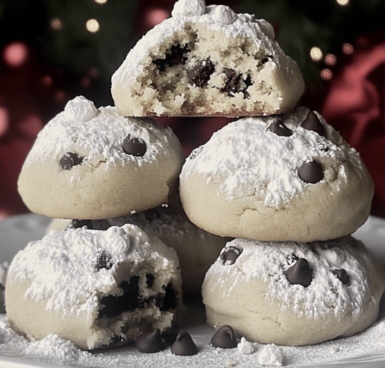 Peanut Butter Chocolate Chip Snowball Cookies Recipe