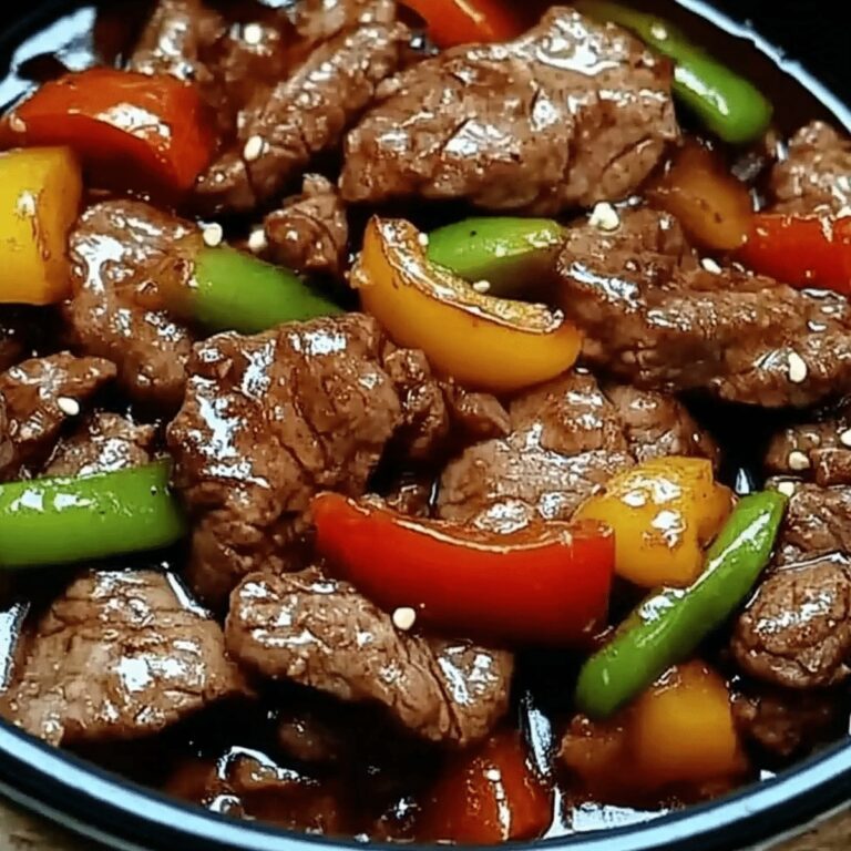 Sizzling Chinese Pepper Steak Recipe