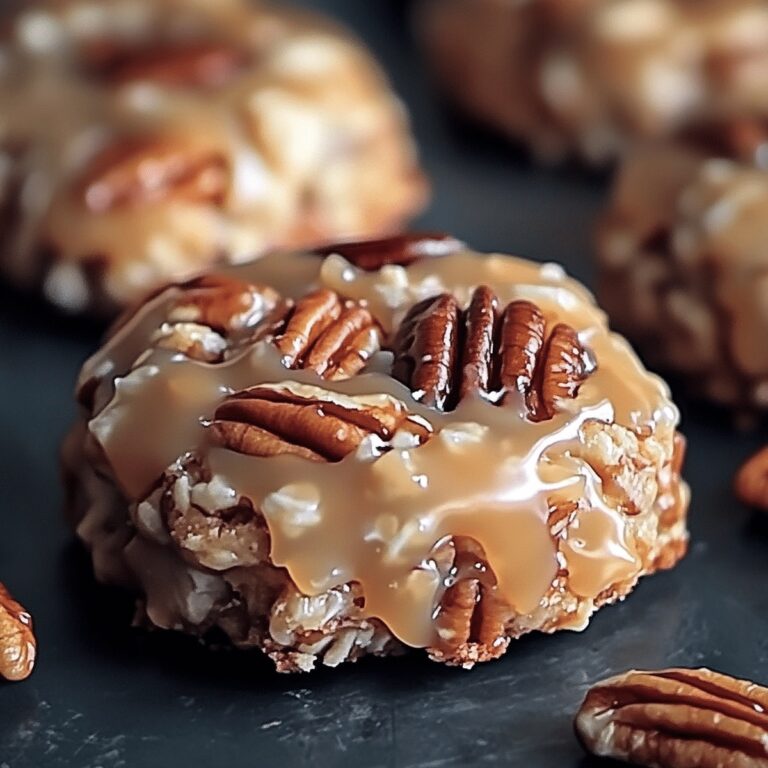 No-Bake Pecan Coconut Praline Cookies Recipe