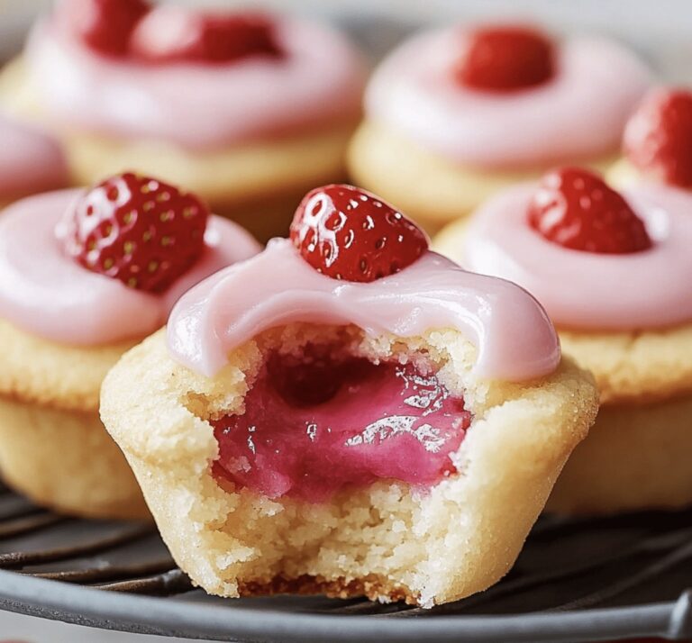 Sweet Strawberry Sugar Cookie Cups Recipe
