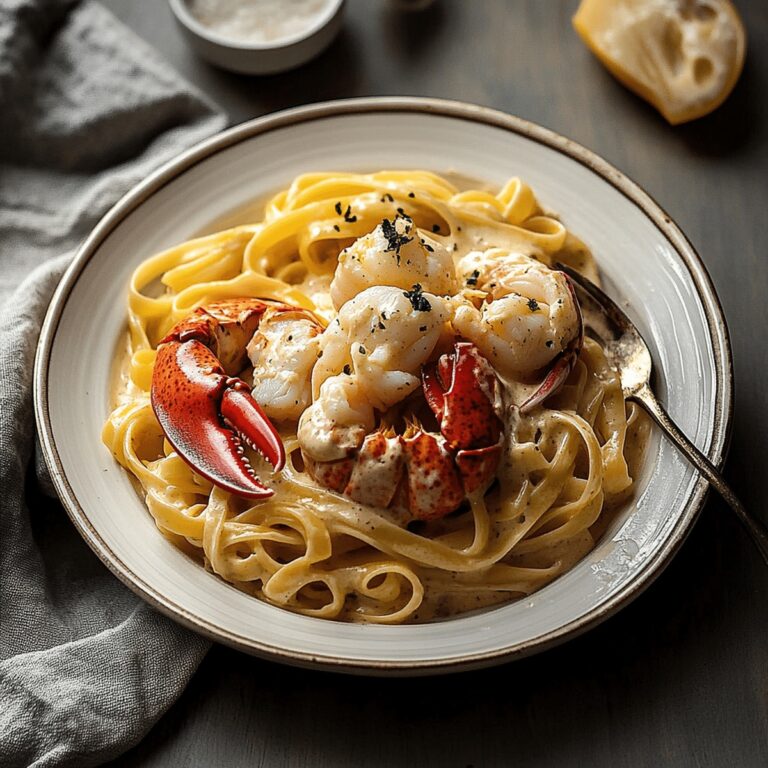 Silky Tuscan Lobster Pasta Recipe