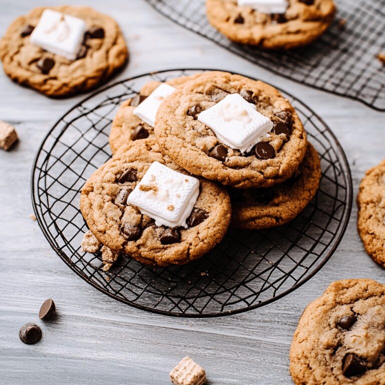 Gooey Smores Chocolate Chip Cookies Recipe