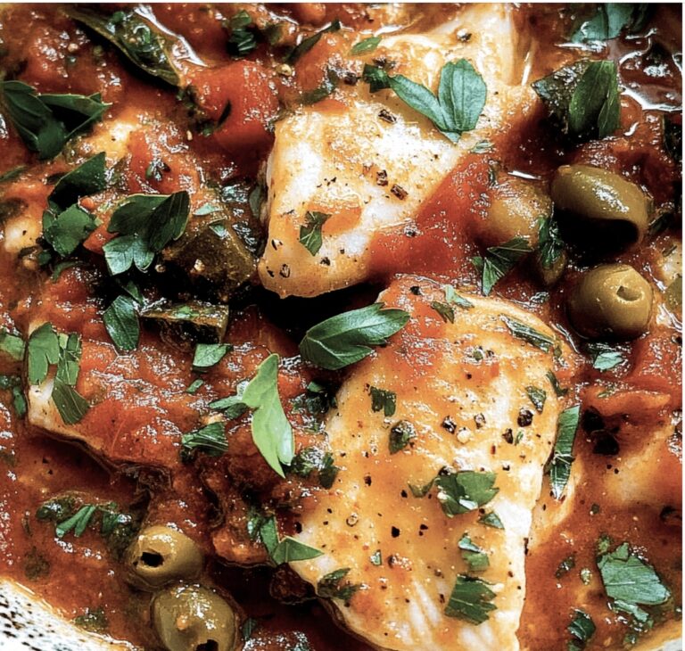 Spicy Fish Puttanesca Recipe