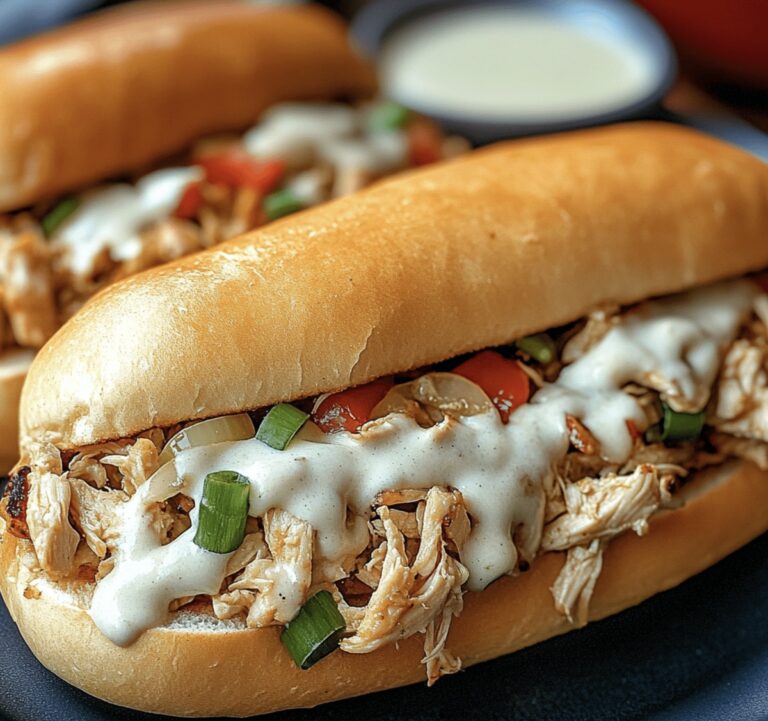Slow Cooker Chicken Philly Sandwiches Recipe