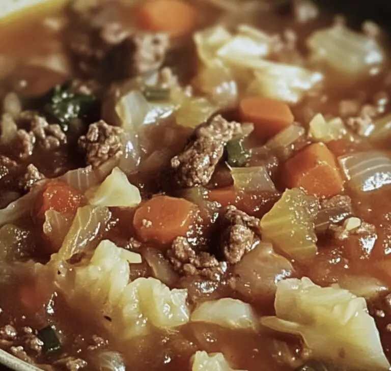 Hearty Cabbage Soup With Hamburger Recipe