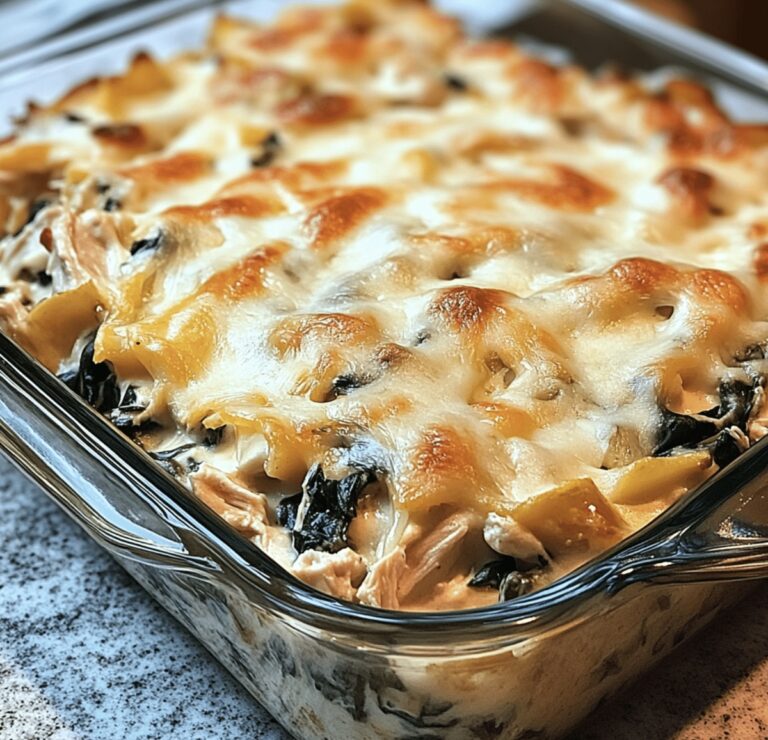Cheesy Chicken Tortilla Spinach Casserole Recipe