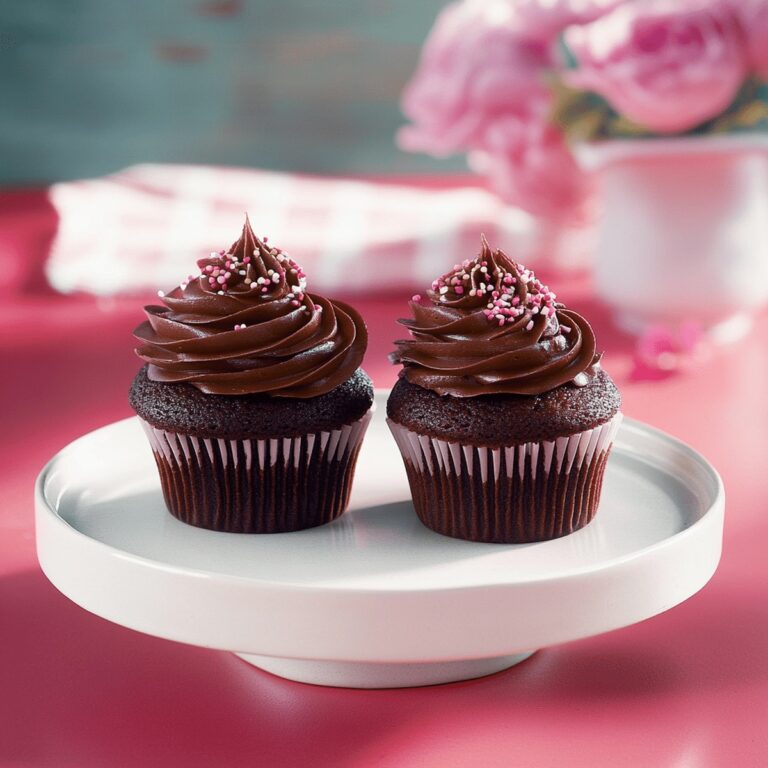 Romantic Chocolate Cupcakes For Two Recipe