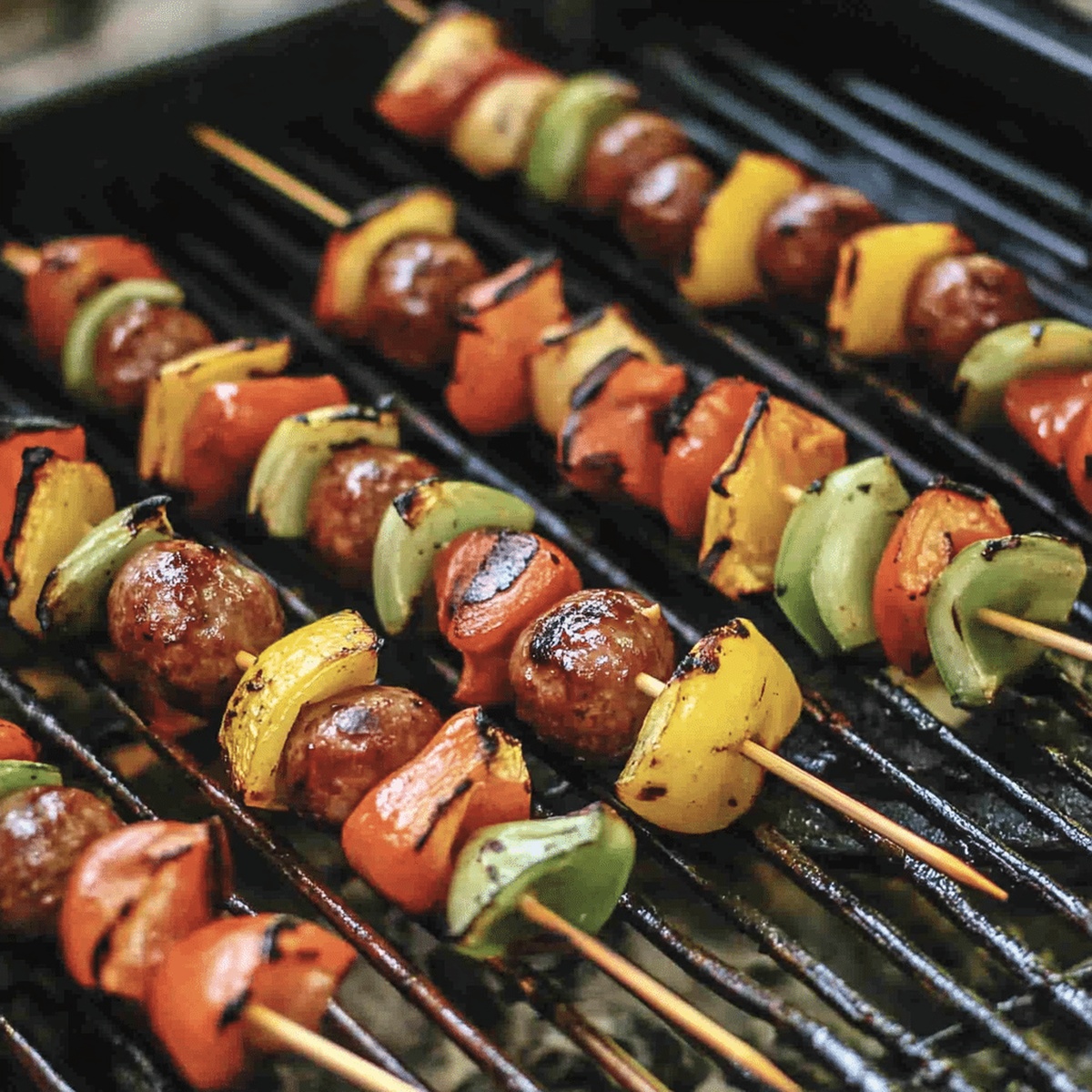 Smoky Brat Kabobs Recipe