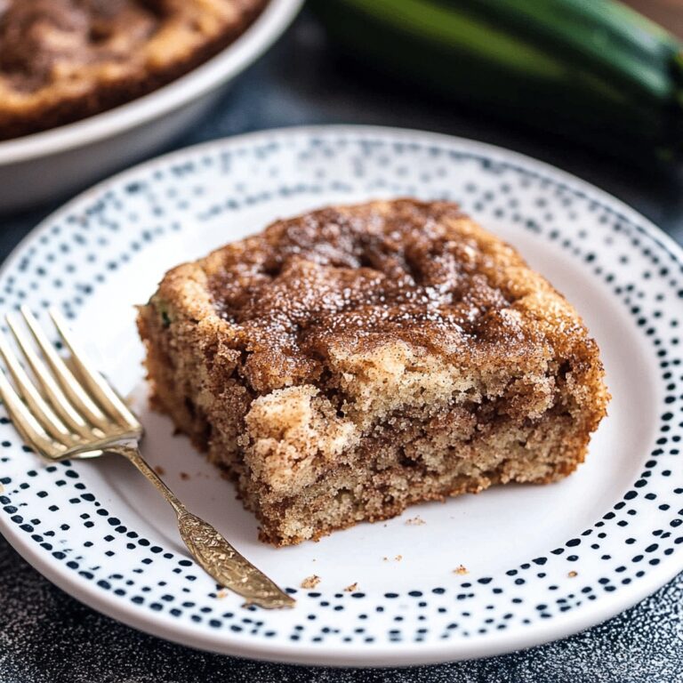 Cinnamon Zucchini Coffee Cake Recipe