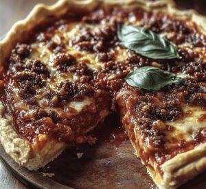 Hearty Deep-Dish Pizza Pie Recipe