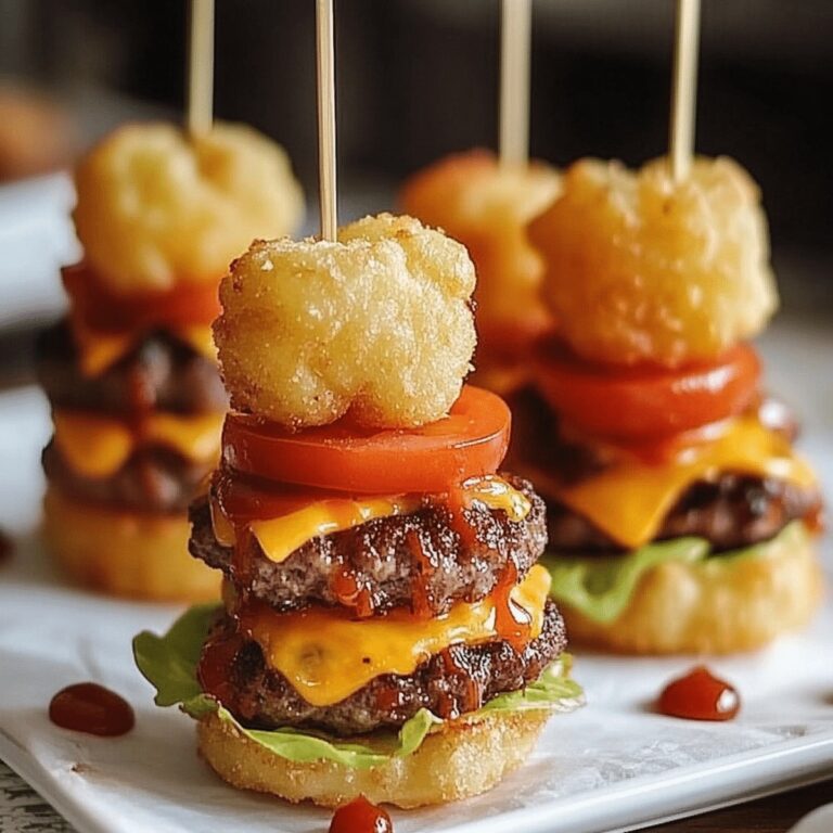 Mini Tater Tot Cheeseburgers Recipe