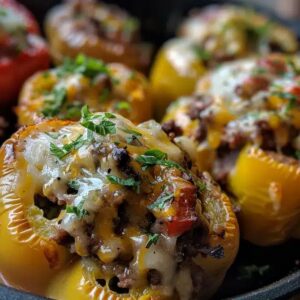 Philly Cheesesteak Stuffed Peppers Recipe