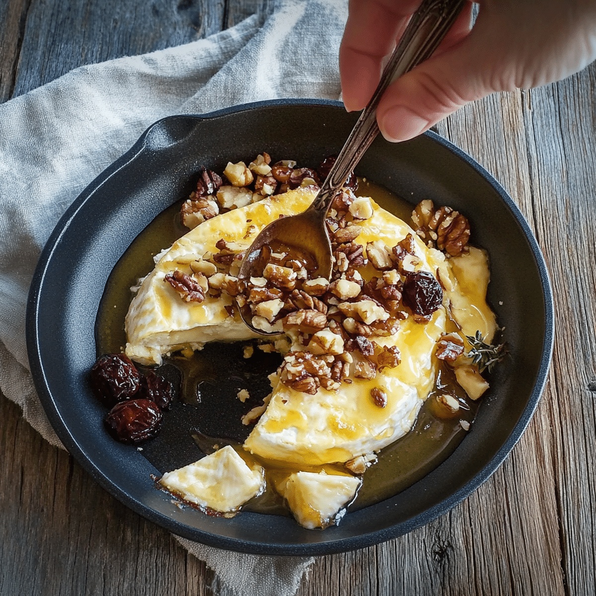 Baked Brie With Honey And Nuts Recipe