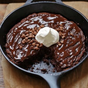 Sinful Chocolate Sheet Cake Skillet Recipe