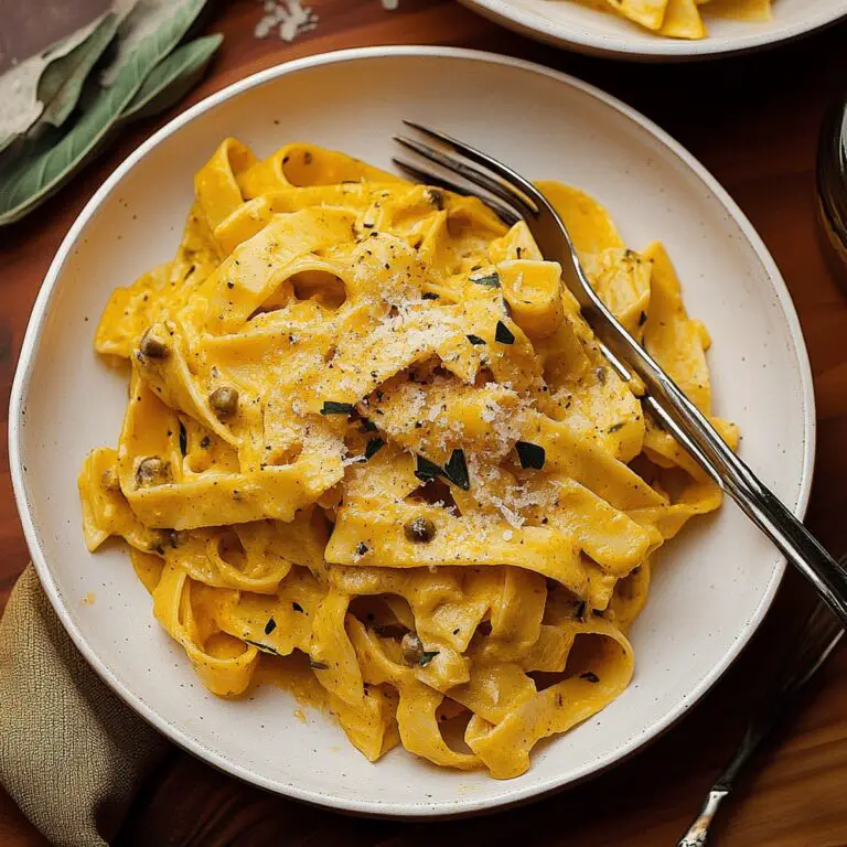 Creamy Cajun Pumpkin Alfredo Pasta Recipe