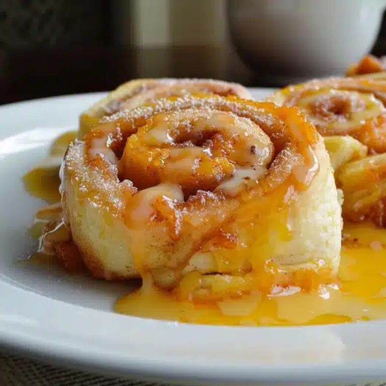 Peach Cobbler Cinnamon Rolls Recipe