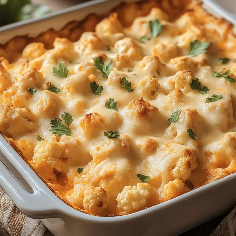 Hearty Buffalo Chicken Cauliflower Casserole Recipe