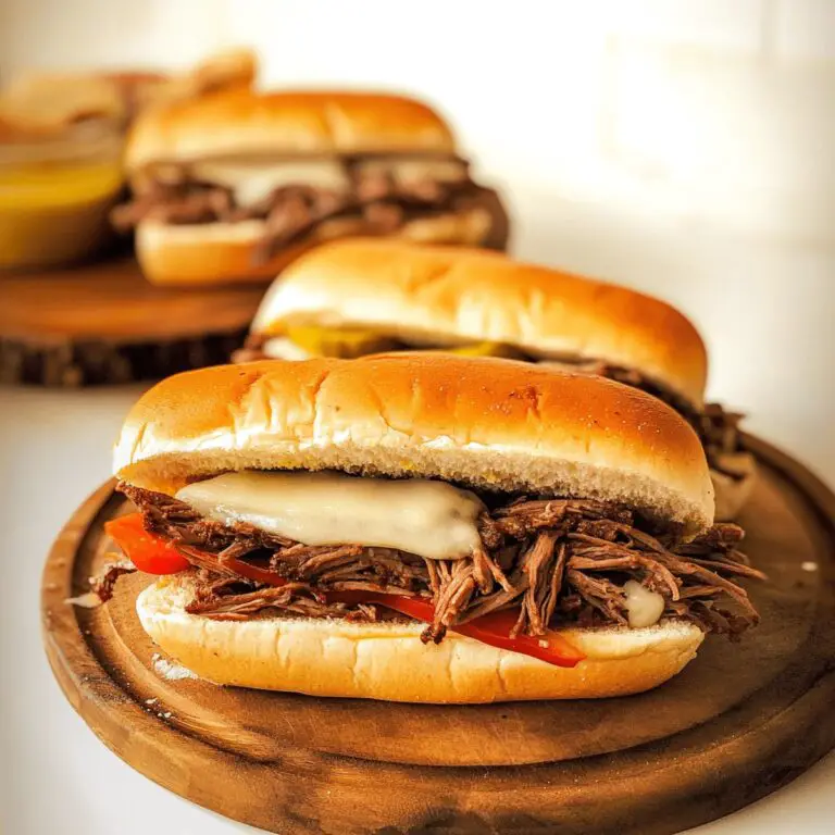 Tender Slow Cooker Italian Beef Sandwiches Recipe