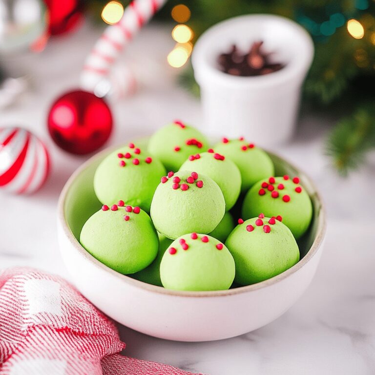Grinch Christmas Truffles Recipe