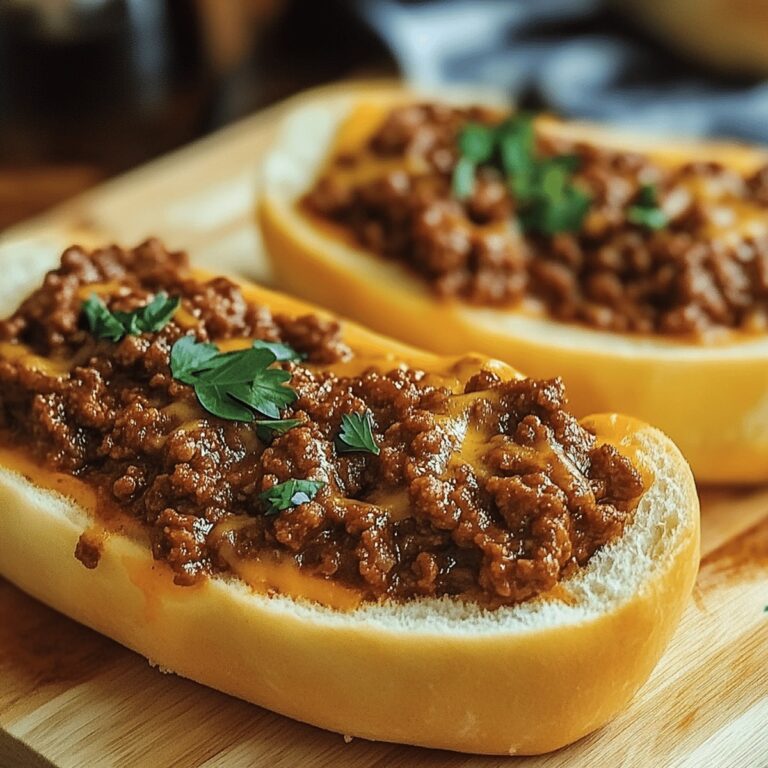 Messy Italian Garlic Bread Sloppy Joes Recipe