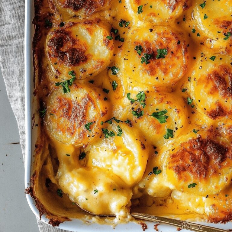 Dads Creamy & Cheesy Au Gratin Potatoes Recipe