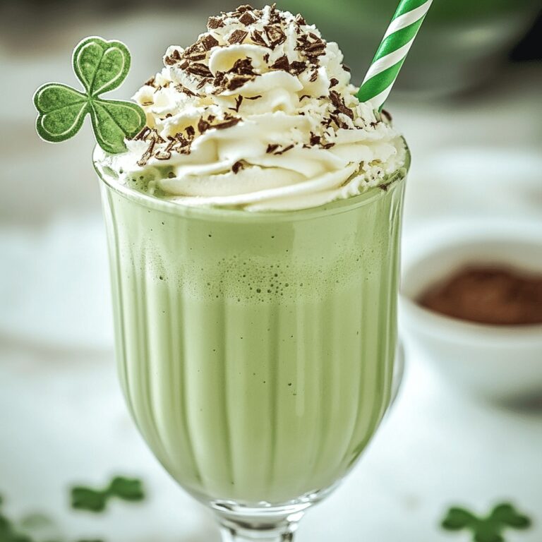 Frosty Shamrock Mint Milkshake Recipe
