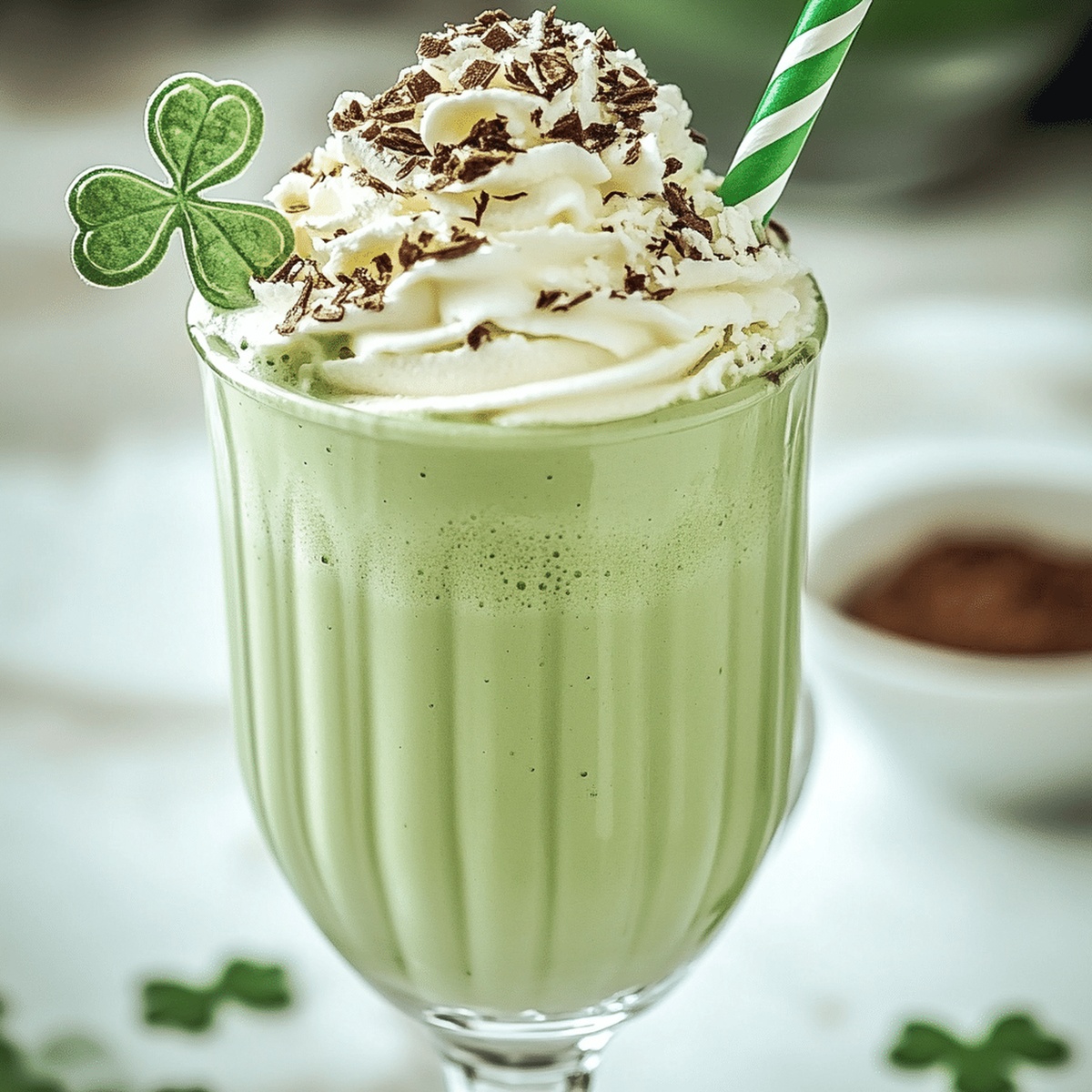 Frosty Shamrock Mint Milkshake Recipe