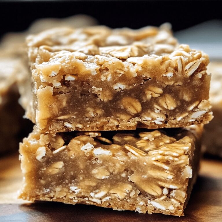 Dreamy No Bake Peanut Butter Oatmeal Bars Recipe