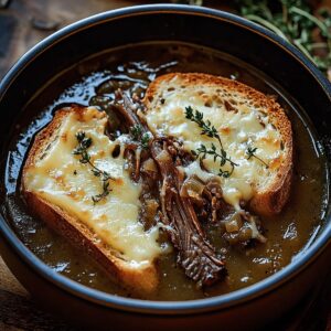 French Onion Short Rib Soup With Gruyere Toast Recipe