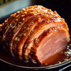 Slow Cooker Ham With Brown Sugar Honey Glaze Recipe