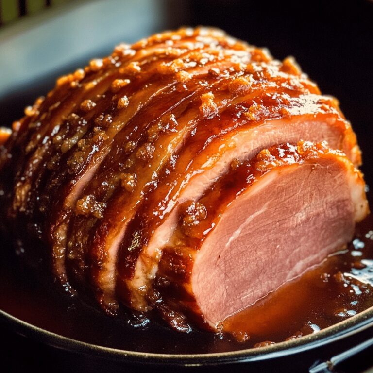 Slow Cooker Ham With Brown Sugar Honey Glaze Recipe